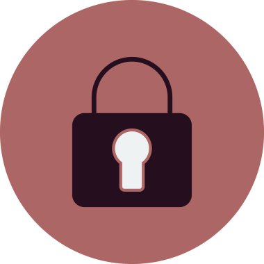 asma kilit ikon vektör çizimi