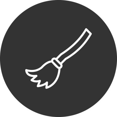 Süpürge simge vektör çizim 