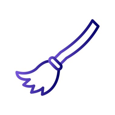 Süpürge simge vektör çizim 