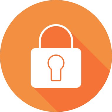 asma kilit ikon vektör çizimi