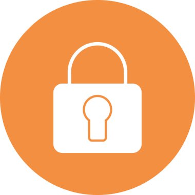 asma kilit ikon vektör çizimi