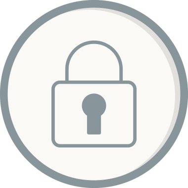 asma kilit ikon vektör çizimi