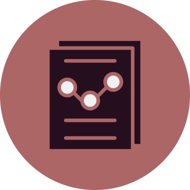 İş Raporu 'nun vektör illüstrasyonu Modern simge