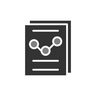 İş Raporu 'nun vektör illüstrasyonu Modern simge