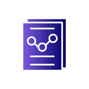 İş Raporu 'nun vektör illüstrasyonu Modern simge