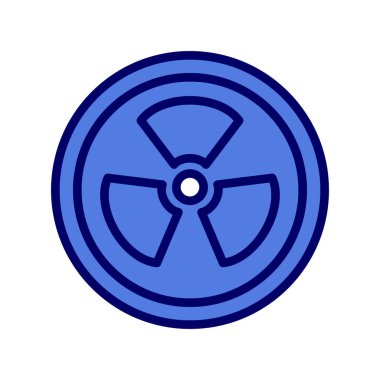 Radyasyon. Web simgesi basit illüstrasyon 