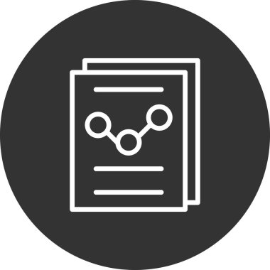 İş Raporu 'nun vektör illüstrasyonu Modern simge