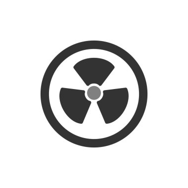 Radyasyon ikonu vektör illüstrasyonu