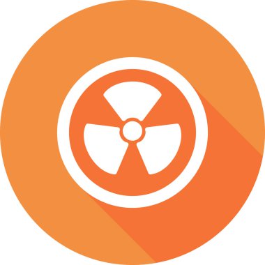Radyasyon. Web simgesi basit illüstrasyon 