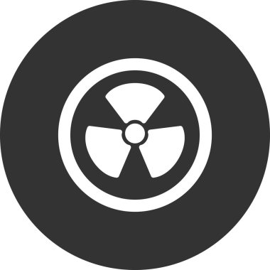 Radyasyon. Web simgesi basit illüstrasyon 