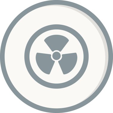 Radyasyon. Web simgesi basit illüstrasyon 
