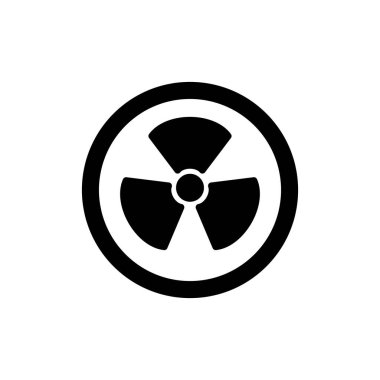 Radyasyon. Web simgesi basit illüstrasyon 
