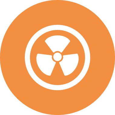 Radyasyon ikonu vektör illüstrasyonu 