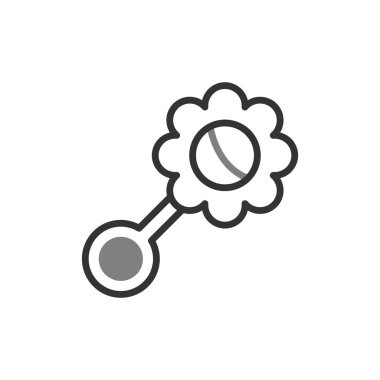 Çıngırak modern simgesinin vektör çizimi