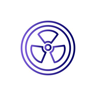 Radyasyon ikonu vektör illüstrasyonu 