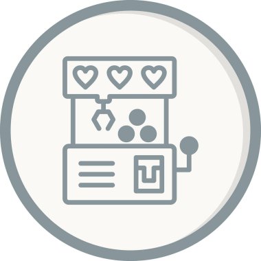 Pençe Makinesi simgesinin vektör çizimi