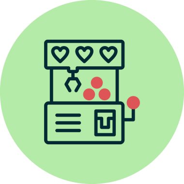 Pençe Makinesi simgesinin vektör çizimi