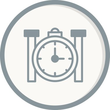 Saat. Web simgesi basit tasarım