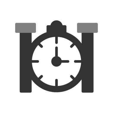 Zaman simgesi vektör illüstrasyonu