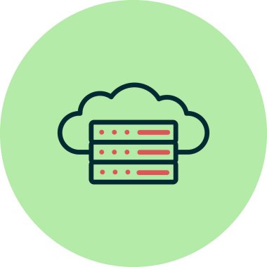 Bulut hesaplama simgesi. internet düğmesi. 