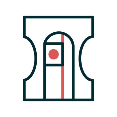 Keskinleştirici modern simgenin vektör illüstrasyonu