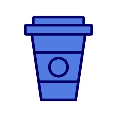 kahve fincanı simgesi, vektör illüstrasyonu  