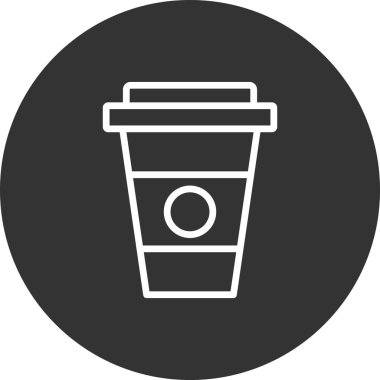 kahve fincanı simgesi, vektör illüstrasyonu  