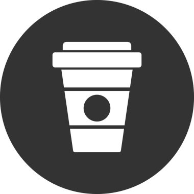 kahve fincanı simgesi, vektör illüstrasyonu  