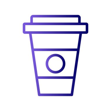 kahve fincanı simgesi, vektör illüstrasyonu  