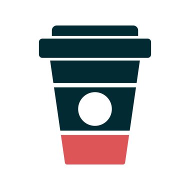 kahve fincanı simgesi, vektör illüstrasyonu  