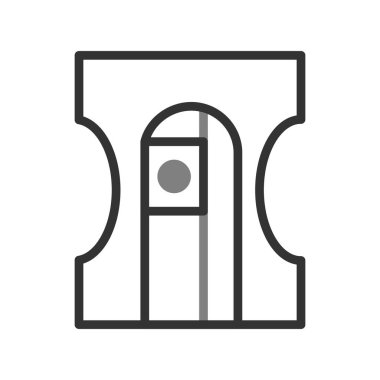 Keskinleştirici modern simgenin vektör illüstrasyonu