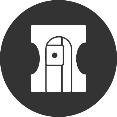 Keskinleştirici modern simgenin vektör illüstrasyonu