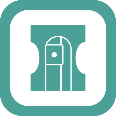 Keskinleştirici modern simgenin vektör illüstrasyonu