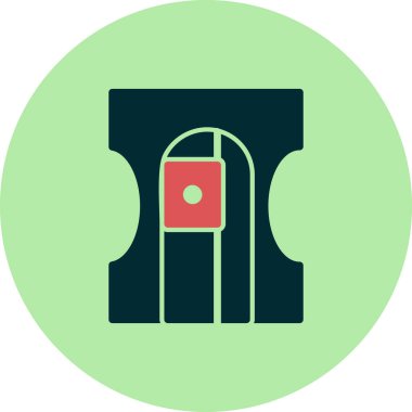 Keskinleştirici modern simgenin vektör illüstrasyonu