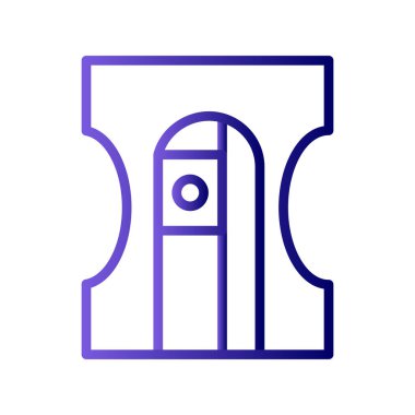 Keskinleştirici modern simgenin vektör illüstrasyonu