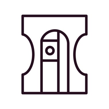 Keskinleştirici modern simgenin vektör illüstrasyonu