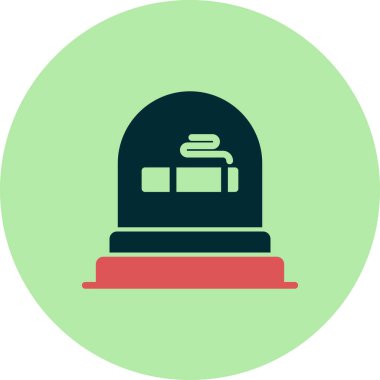 Beyaz arkaplanda izole edilmiş düz stil mezar simgesi. Ölüm 