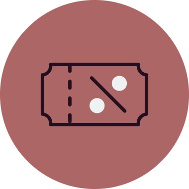 İndirim kuponu simgesi, vektör illüstrasyonu