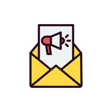 İleti vektör illüstrasyon tasarımı içeren e- posta