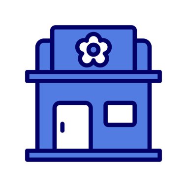 Çiçek Dükkanı simgesinin vektör çizimi 