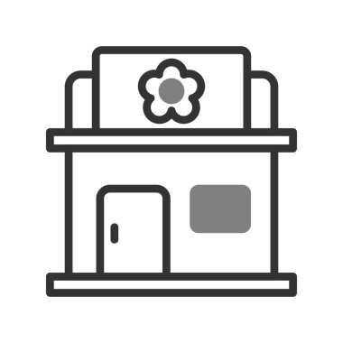 Çiçek Dükkanı simgesinin vektör çizimi 