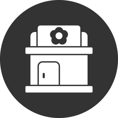 Çiçek Dükkanı simgesinin vektör çizimi 