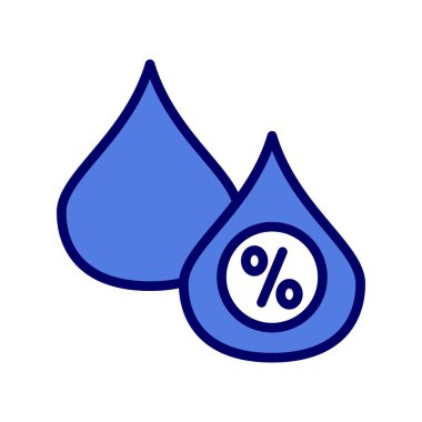 Nem 'in vektör illüstrasyonu modern simge