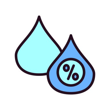 Nem 'in vektör illüstrasyonu modern simge