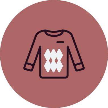 sweatshirt ikon tasarım vektör çizimi