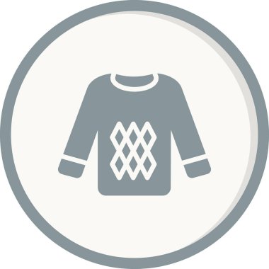 sweatshirt ikon tasarım vektör çizimi