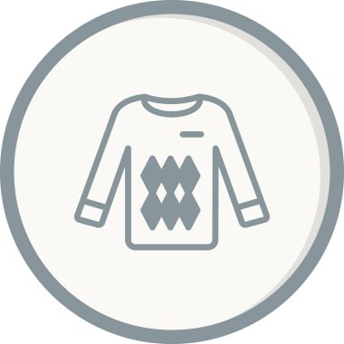 sweatshirt ikon tasarım vektör çizimi