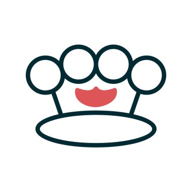 Knuckle simgesinin vektör çizimi