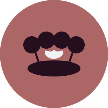 Knuckle modern simgesinin vektör çizimi