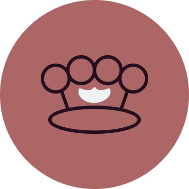 Knuckle modern simgesinin vektör çizimi